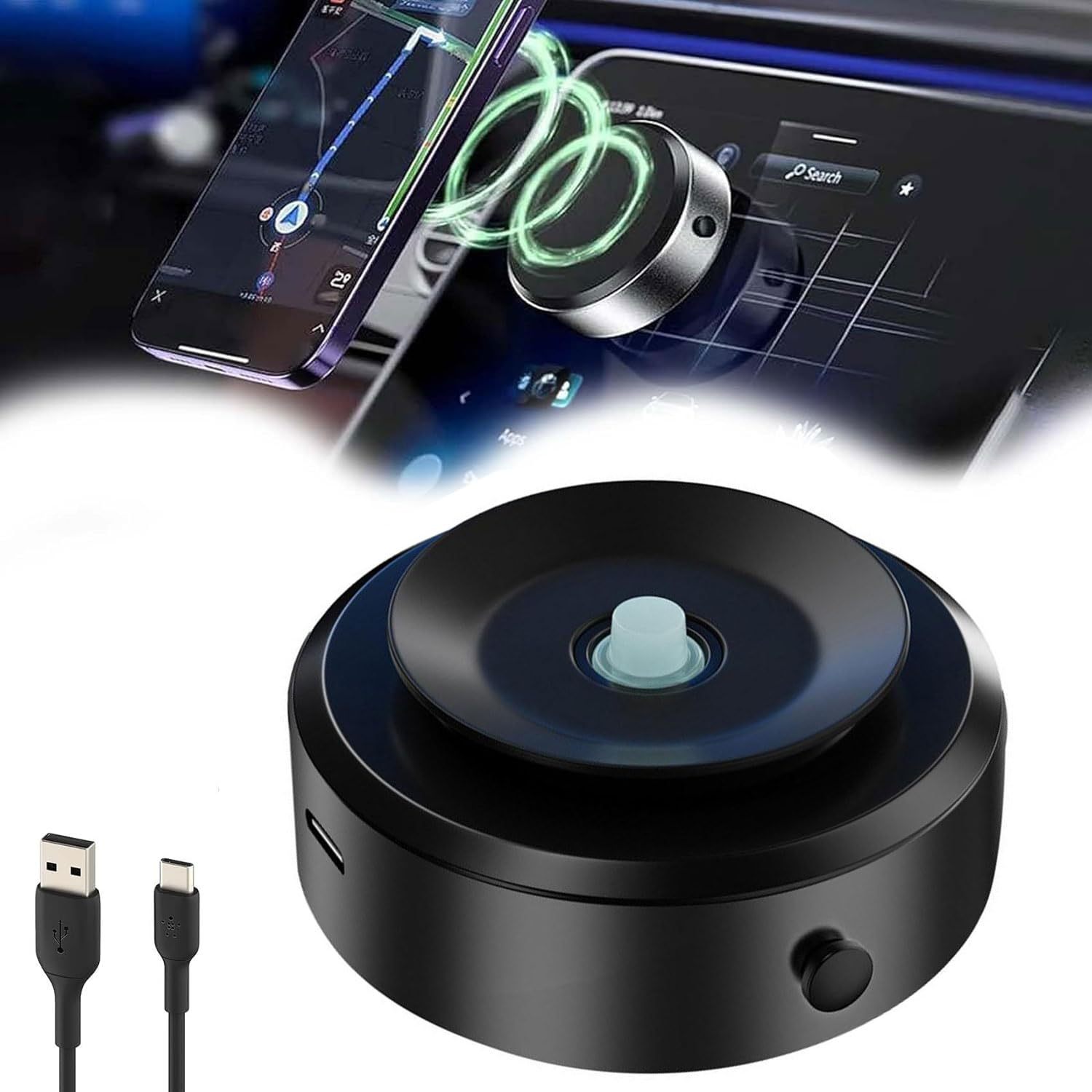 Intelligent Mobile Phone Holder Double-Sided Car Mount Magnetic Universal Vacuum Absorption Stable For Phone Intelligent Mobile Phone Holder Double-Sided Car Mount Magnetic Universal Vacuum Absorption Stable For Phone